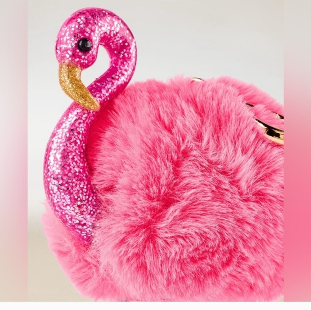 Nwt Pink Flamingo Keychain Hand Sanitizer Holder - Picture 2 of 3